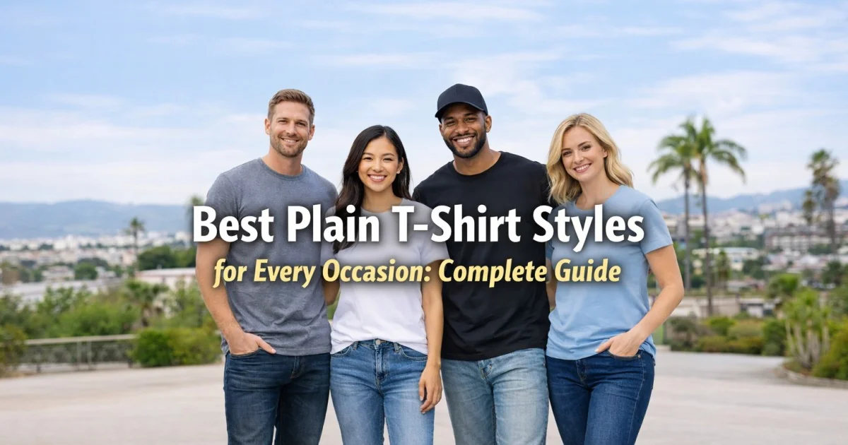 best plain t-shirt styles for different occasions