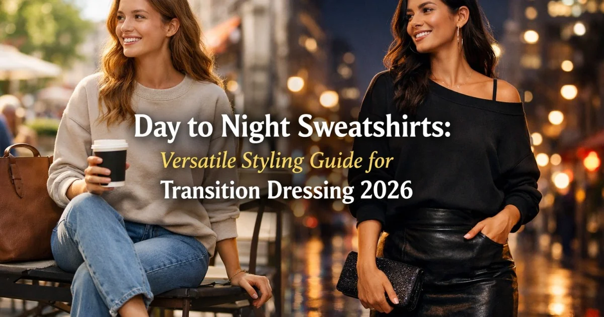 how to choose sweatshirts that work from day to night
