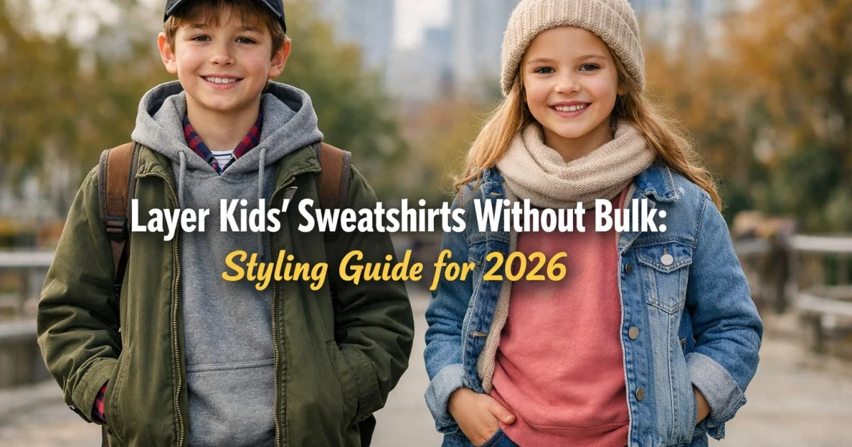 how to layer sweatshirts without looking bulky