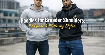 how to choose hoodies that flatter broader shoulders