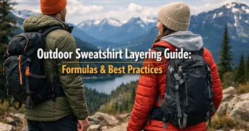 how to layer sweatshirts for outdoor activities