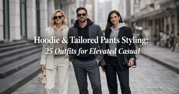 how to pair hoodies with tailored pants
