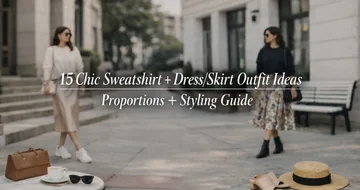 how to style sweatshirts with dresses and skirts