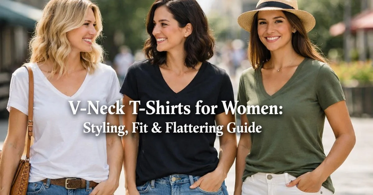 the ultimate guide to v-neck t-shirts for women
