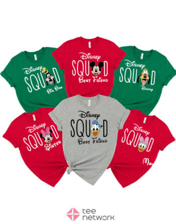 Custom Disney Squad Shirt, Disney Characters Squad Shirts